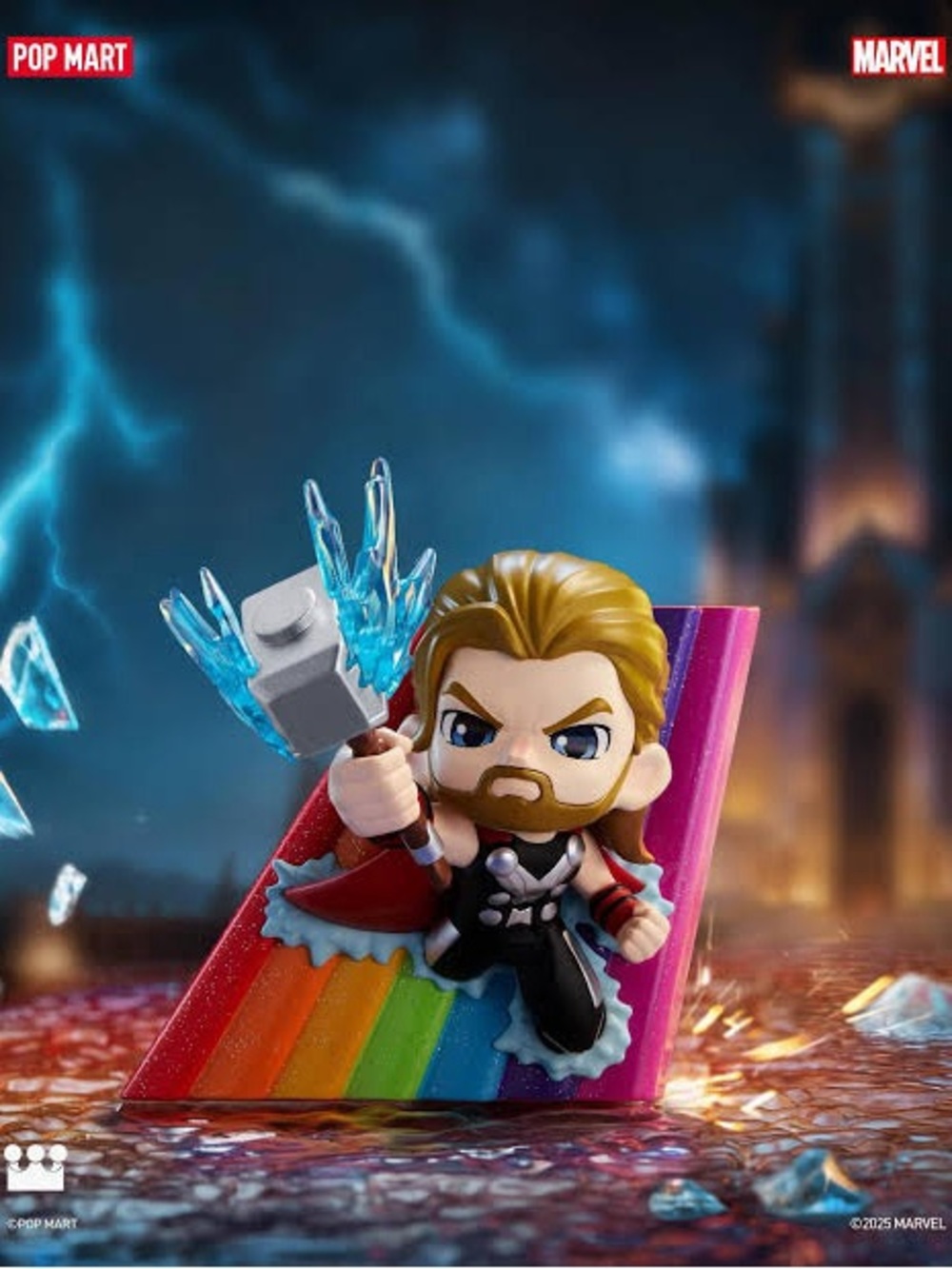 Pop Mart x Marvel Across The Infinite Thor Rainbow Mini Figurine